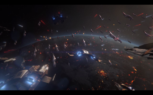 Mass Effect 3 Fleet Reaper Battle